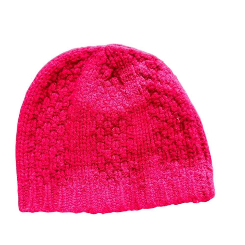 Burberry Children XS red wool blend  Knit beanie Hat - Picture 2 of 7